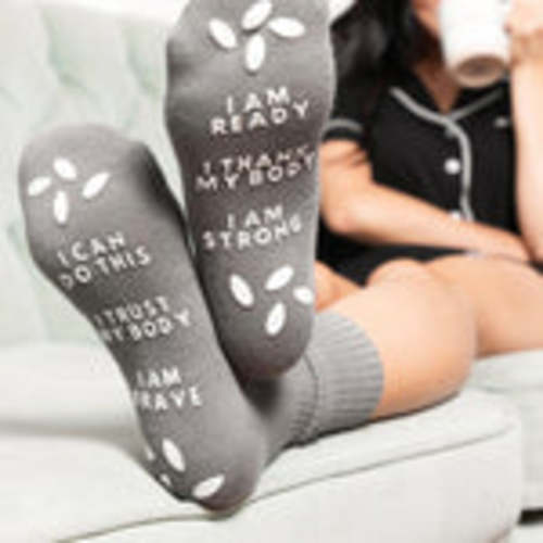 Birthing Affirmation Hospital Socks - milk & baby – Milk & Baby