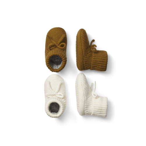 Baby Bow Gripper Slipper 2-Pack - Warm Off Day Wear
