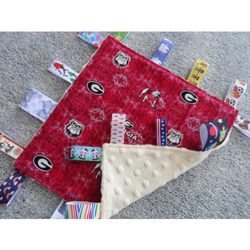 Georgia Bulldog Sensory Lovey/Georgia Bulldog Baby Gift/Georgia Bulldog Baby Shower/Georgia Bulldog/I Spy Lovey/Georgia Baby Gift/Georgia