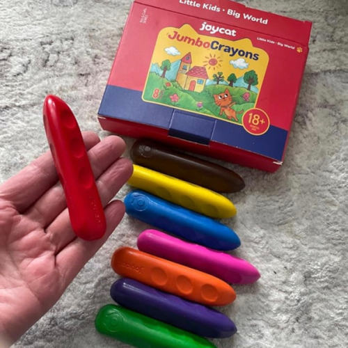 Jumbo Unbreakable Crayons, Set of 8
