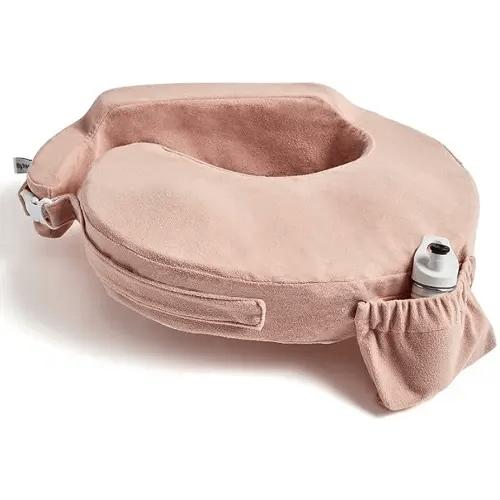 My Brest Friend Nursing Pillow - Deluxe - Enhanced Comfort w/ Slipcover - Ergonomic Breastfeeding Pillow For Ultimate Support For Mom & Baby - Adjustable Pillow W/ Handy Side Pocket, Soft Rose