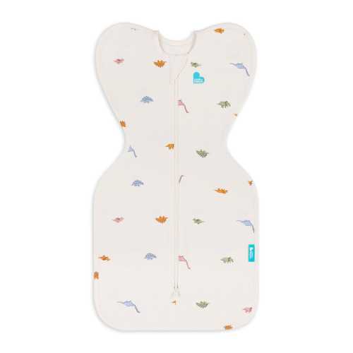 Love To Dream Swaddle UP Original 1.0 TOG, Small - Cream Dinosnore