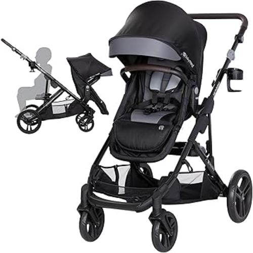 Baby Trend Morph Single to Double Modular Stroller, Dash Black