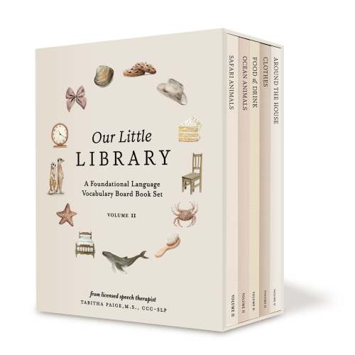 Our Little Library Vol. 2: A Foundational Language Vocabulary Board Book Set for Babies