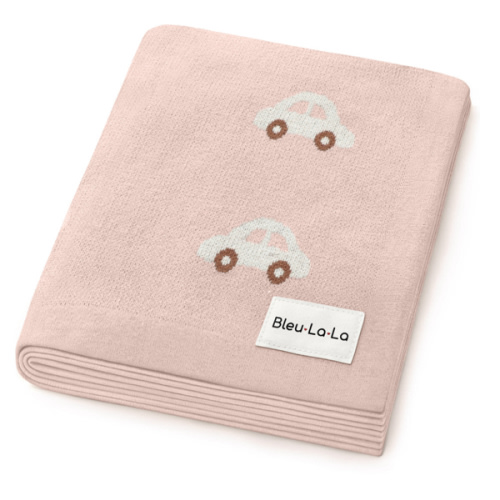 Luxury Knit Car Swaddle Blanket - Pink