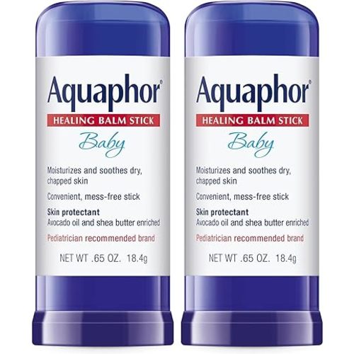 Aquaphor Baby Healing Balm Stick With Avocado Oil and Shea Butter, 0.65 Oz Stick - Pack of 2