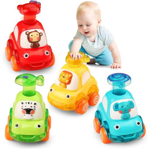 Animal Car Baby Toys for 1 2 3 Year Old Boy|First Birthday Gifts for Toddler Toys Age 1-2|1 2 Year Old Boy Birthday Gift for Infant Toddlers