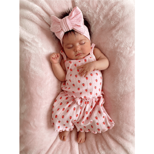 Pink Strawberry / Organic Pointelle Summer Set