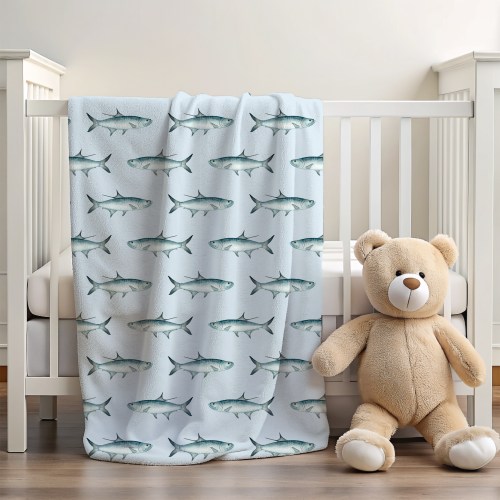 Tarpon 30x40 Sherpa-backed Minky Blanket – Brittany Hartt Designs