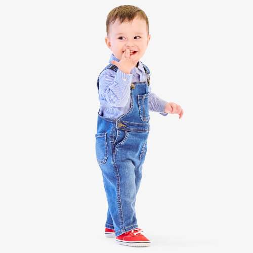 Baby denim overalls | Primary.com