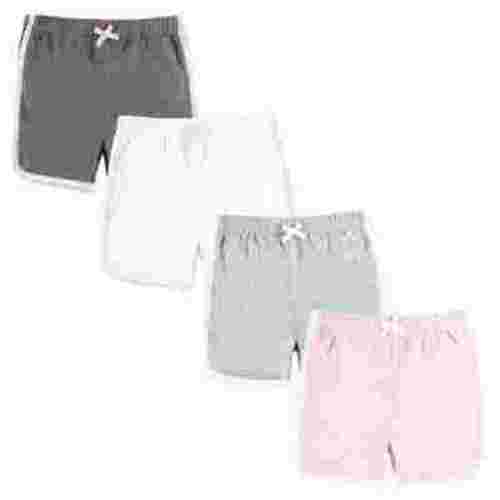 Hudson Baby Girl Shorts Bottoms 4-Pack, Pink White, 9-12 Months