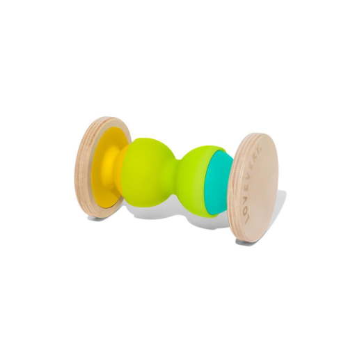 Lovevery, Shake & Roll Wobbler, Crawling Toy and Rattle for Babies and Toddlers, 6+ Months