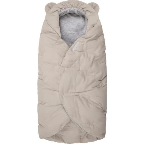 7AM Enfant Baby Car Seat - Nido Quilted Baby carier Cover, Hooded Soft Plush Lining, Stroller | (Brush, Small 0-6M)