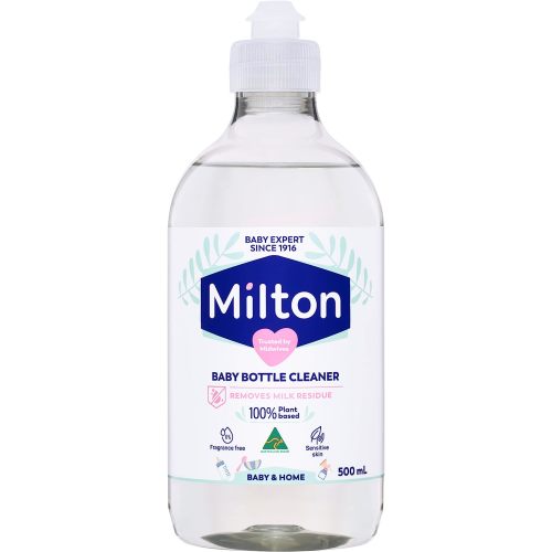 Milton Baby Bottle Cleaner ; Removes Milk Residue ; 100 Percentage Plant-based ; Australian Made ; 500ml