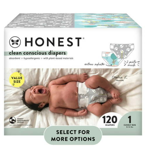 The Honest Company, Clean Conscious™ Diapers, Size 1, 120 Count (Select for More Options)