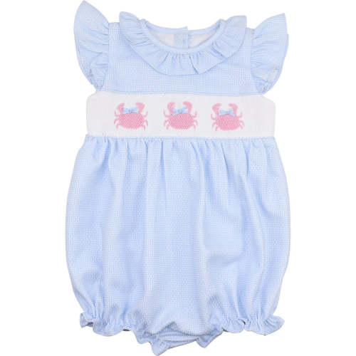 Pink And Blue Smocked Crabs Bubble