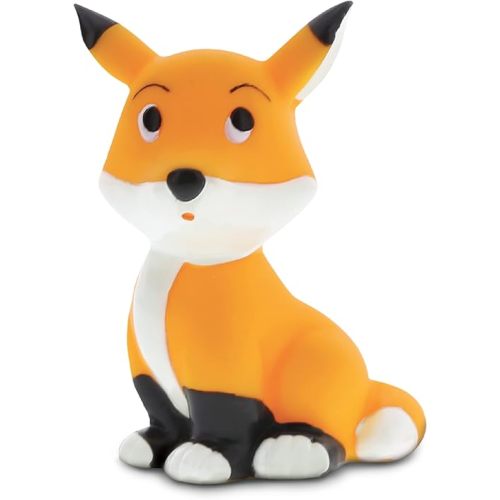 DolliBu Fox Bath Buddy Squirter - Floating Orange Fox Rubber Bath Toy, Fun Water Squirting Bathtime Play For Toddlers, Cute and Soft Wild Life Animal Toy For The Bathtub, Beach & Pool for Girls & Boys
