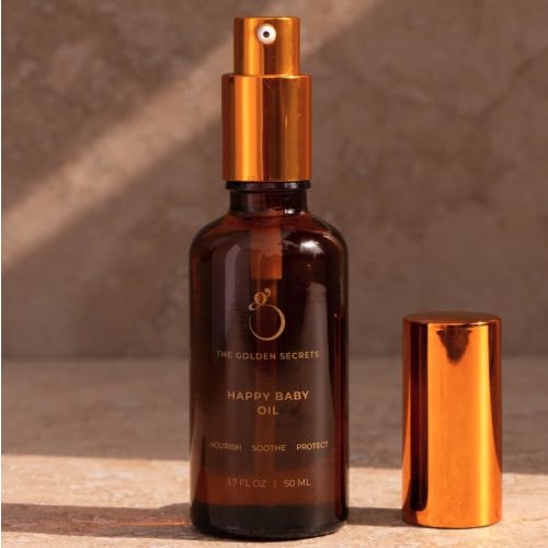 The Golden Secrets Happy Baby Oil | EWG Verified, National Eczema Association Seal of Acceptance™, & Think Dirty Verified