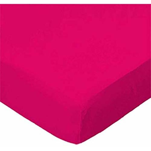 SheetWorld Fitted 100% Cotton Jersey Play Yard Sheet Fits BabyBjorn Travel Crib Light 24 x 42, Hot Pink, Made in USA - Hot Pink Jersey Knit
