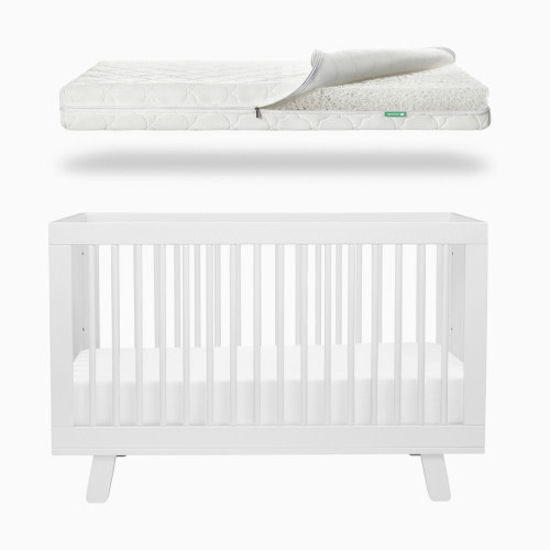 babyletto x Newton Baby Hudson Crib & Breathable 2-Stage Mattress Bundle