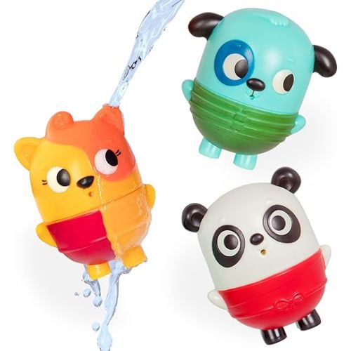 B. toys - Mold Free Bath Toys- Squish & Splash- Water Play & Bath time- Color-changing animals- easy cleaning bath toy- 6 months +