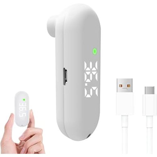Rechargeable Medical Forehead Thermometer for Adults and Children Portable White Non-Contact Digital Thermometer with Fast 1-Second Touchless Reading​