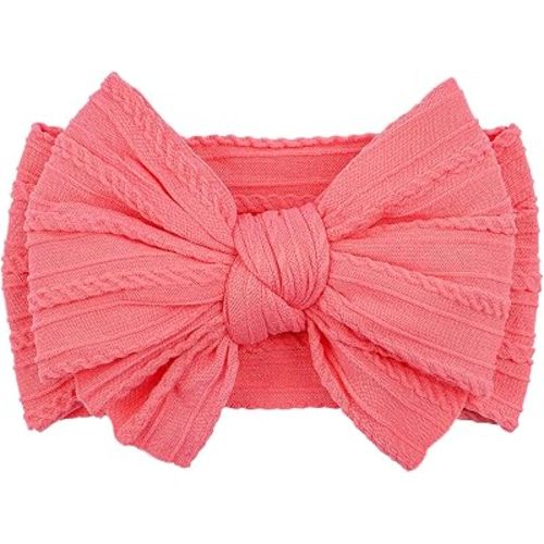LemonSpace Handmade Baby Girls Bows Soft Stretchy Nylon Hair Bands Hair Accessories Baby headbands with Bows for Newborn Baby Girls Infant Toddlers Kids(Violet)