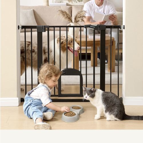 CatPrivilege T7 | Expandable Stylish Baby Gate with Cat Door