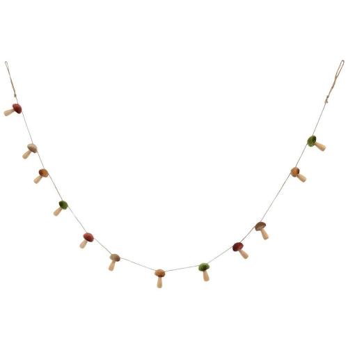 Earth Tone Mushroom Garland