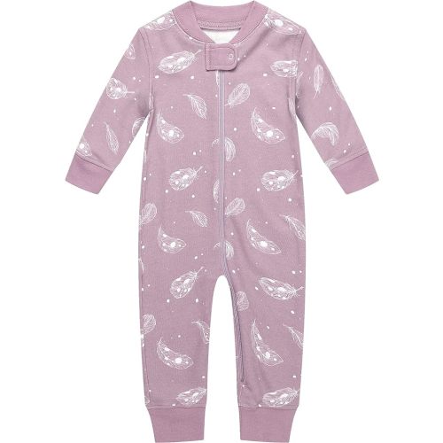 Owlivia Organic Cotton Baby Boy Girl Zip up Sleep 'N Play Pjs, Footless, Long Sleeve