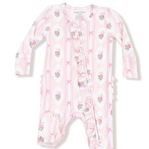 2 Way Ruffle Zipper Footie – Angel Dear