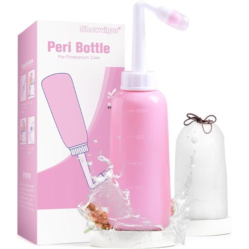 Premium Peri Bottle for Postpartum Care | Upside Down Peri Bottle, Portable Bidet for Perineal Recovery and Cleansing After Birth 12OZ/350ml
