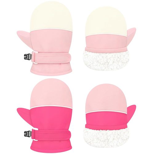 Sarfel Toddler Snow Gloves Toddler Waterproof Mittens Baby Winter Mittens Infant Gloves Toddler Ski Gloves for Kids Mittens