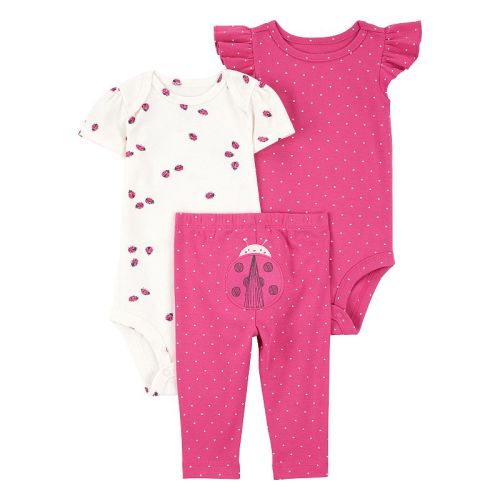 Baby Girls Carter's 3-pc. Ladybug Bodysuit & Pants Set
