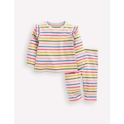Ribbed Jersey Play Set-Multi Stripe