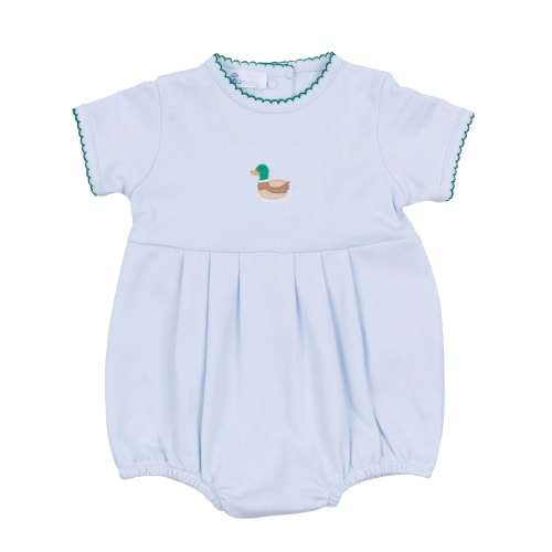 Magnolia Baby Mini Mallard Embroidered Bubble - Light Blue – Persnickety Shop