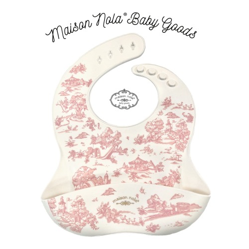 Storyland Toile Silicone Bib