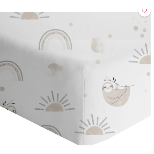 Drap Contour pour Lit de Bébé - Paresseux Living Textiles - Clément