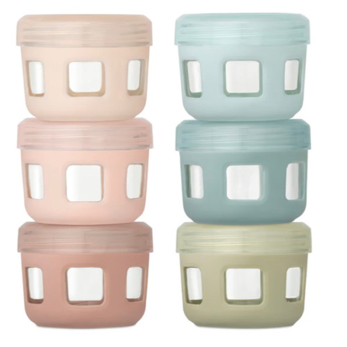 Clean Start Baby Glass Food Jars | Non Toxic | Protective Sleeve – Ello