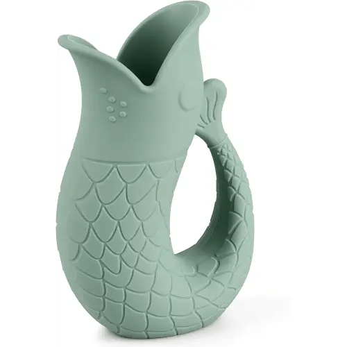 Baby Bath Rinse Cup, Silicone Shampoo Washing Rinse Cup for Kids, Bath Rinse Cup with Handle (Cambridge Blue)