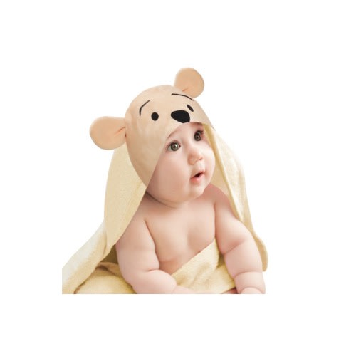 Disney Baby Winnie the Pooh Cotton Hooded Baby Bath Towel