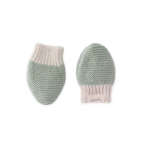 Wool Knit Mitten - Sage