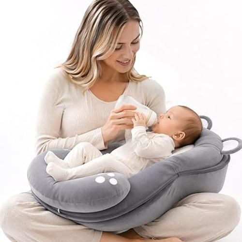 kornsurte Baby Lounger for Reducing Spit-Up, Breastfeeding & Bottle Feeding Support, Detachable Top and Bottom
