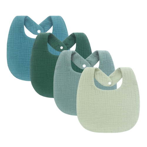 Drooling Apron Breathable Cotton Bib Soft Burp Cloths Nursing Feeding Bib for Infant Toddler 0-1 Year