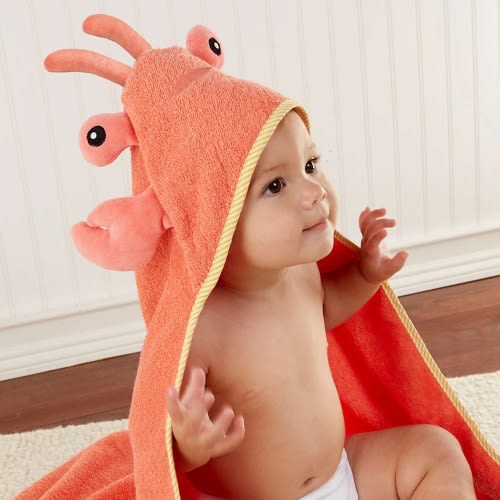 Lobster Laughs Hooded Towel – Baby Aspen Baby Shower Gift
