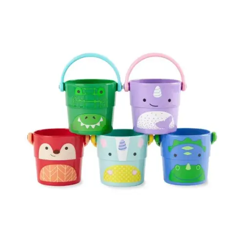 Zoo Stack & Pour Buckets Baby Bath Toy - Skip Hop | Carter's