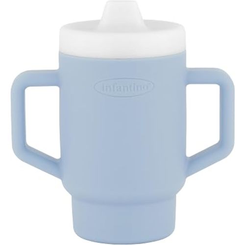 Infantino My 1st Tumbler Straw Cup with Handle, 4.7oz, Clarity