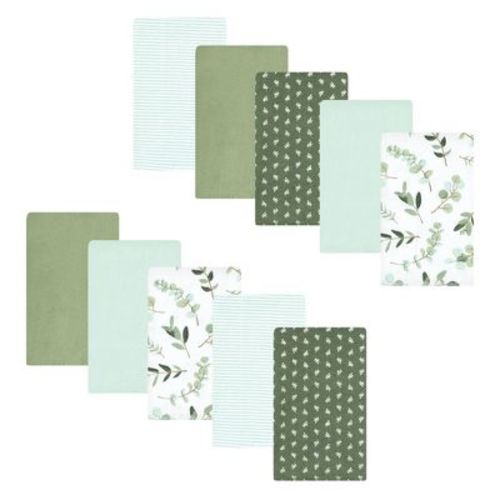 Luvable Friends Hudson Baby Flannel Burp Cloths 10pk Set