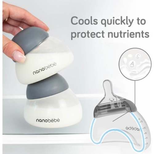 Starter Set - Pink/Grey - Nanobebe | Maisonette