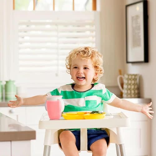 Munchkin Miracle 360 Cups for Toddlers sippy cups, toddler cups spill proof with Dentist Recommended Spoutless Design, BPA-Free Kids Cups, Easy to Clean, 7 oz, (Rose)